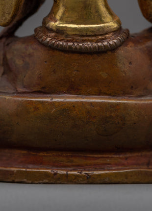 Green Tara Copper Statue | Serene Statue for Peaceful Contemplation