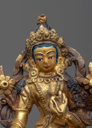8cm "White Tara Statue | Delicate Statue for Mindfulness Practice