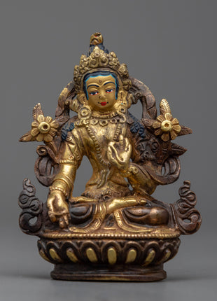 8cm "White Tara Statue