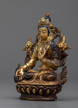 8cm "White Tara Statue | Delicate Statue for Mindfulness Practice