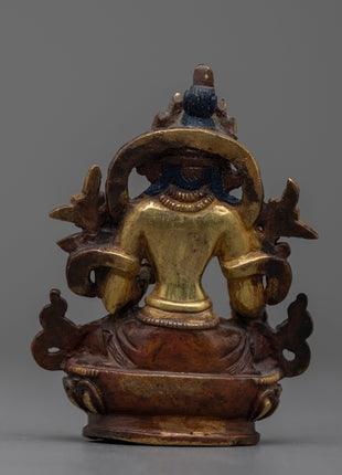 8cm "White Tara Statue | Delicate Statue for Mindfulness Practice