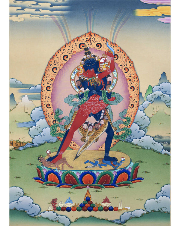 Tibetan Heruka Chakrasamvara Thangka Print 