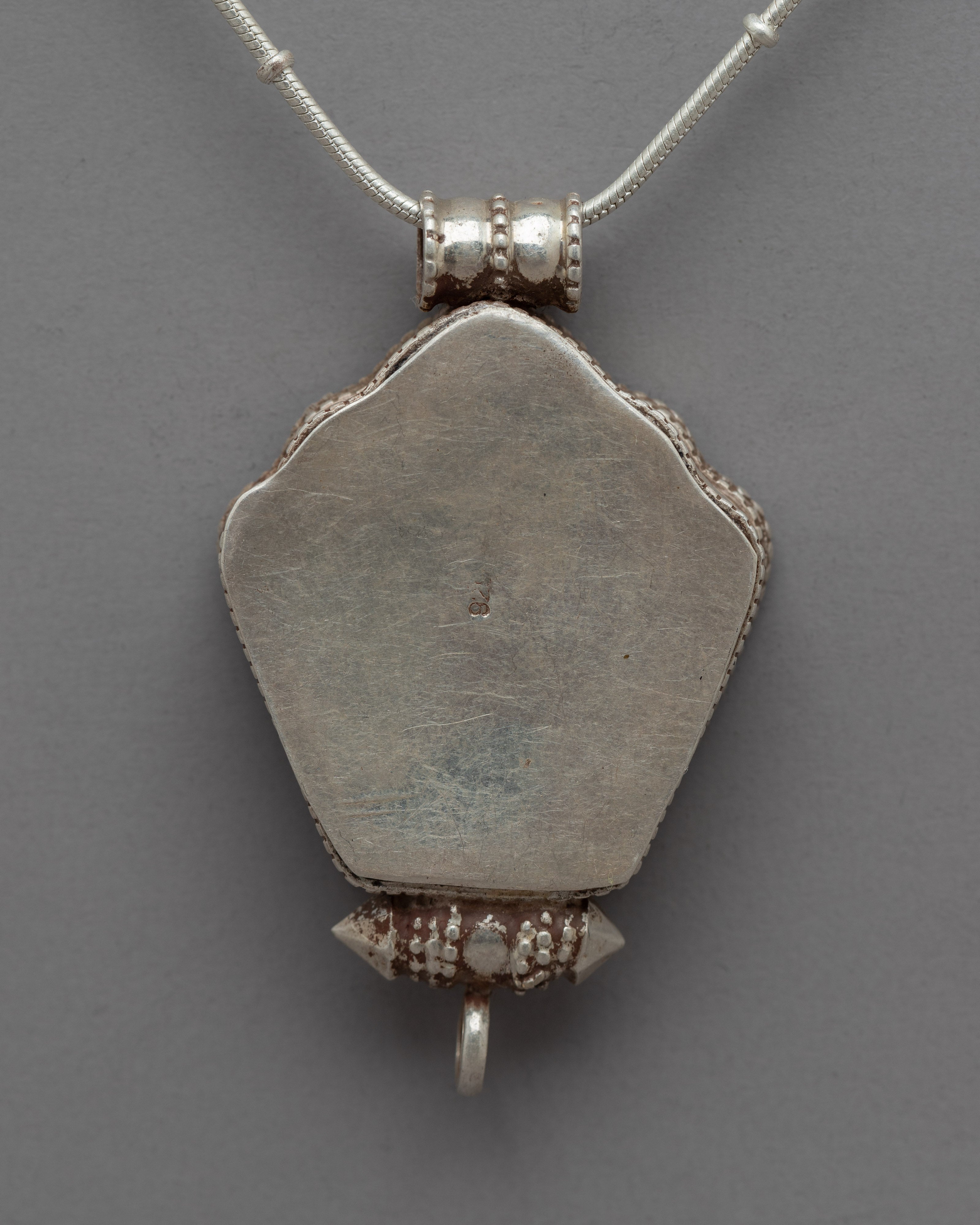 Sacred Mantra Engraved Locket of Spiritual Wisdom | Handcrafted Locket Pendent for Mindful Elegance
