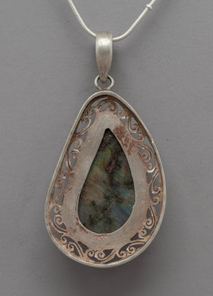 Labradorite Locket | Handcrafted Sterling Silver Locket