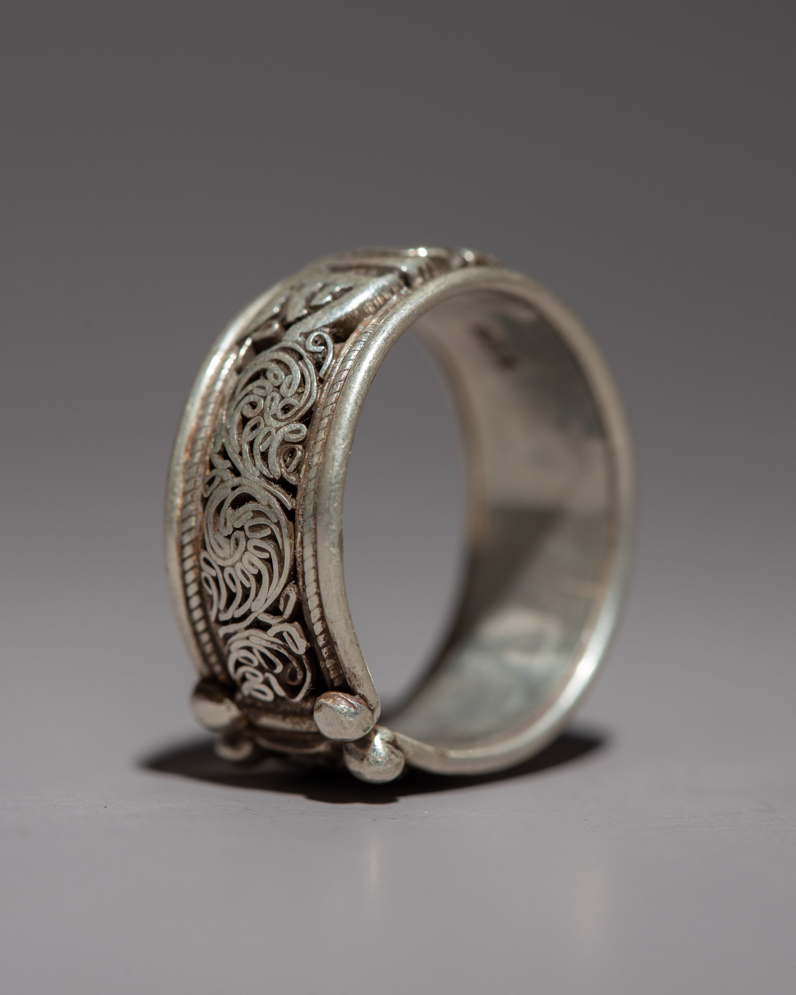 Lucky Mantra Ring | Sterling Silver Ring for Daily Inspiration