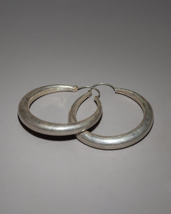 2 Inch Sterling Silver Hoop Earrings