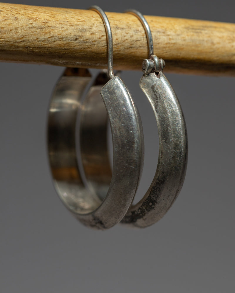 Silver Hoop Earrings | Versatile & Stylish for Boho Chic Lovers