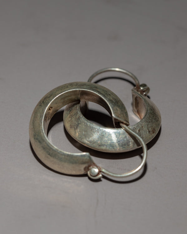 Small Silver Hoop Earrings