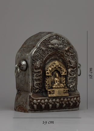 Iron Ghau Box | Sacred Tibetan Prayer Holder