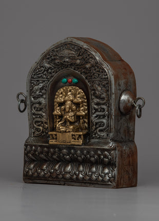 Brass Staue Ghau Box | Buddhist Ghau Handcrafted for You