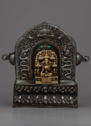 Brass Statue Ghau Box