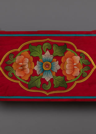 Tibetan Folding Wood Table | Hand-carved for Unique Interiors