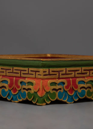 Tibetan Meditation Altar Table | Table for Meditation and Spiritual Practices