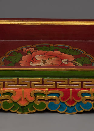 Tibetan Meditation Altar Table | Table for Meditation and Spiritual Practices