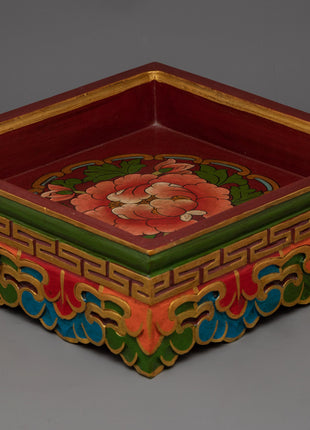 Tibetan Meditation Altar Table | Table for Meditation and Spiritual Practices