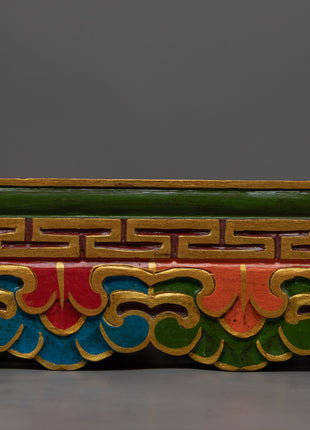 Tibetan Meditation Altar Table | Table for Meditation and Spiritual Practices