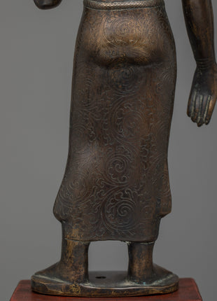 Standing Shakyamuni Buddha Figurine | Beacon of Enlightenment