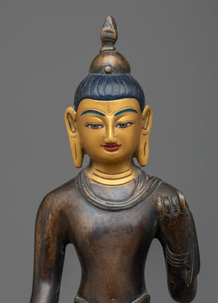 Standing Shakyamuni Buddha Figurine | Beacon of Enlightenment