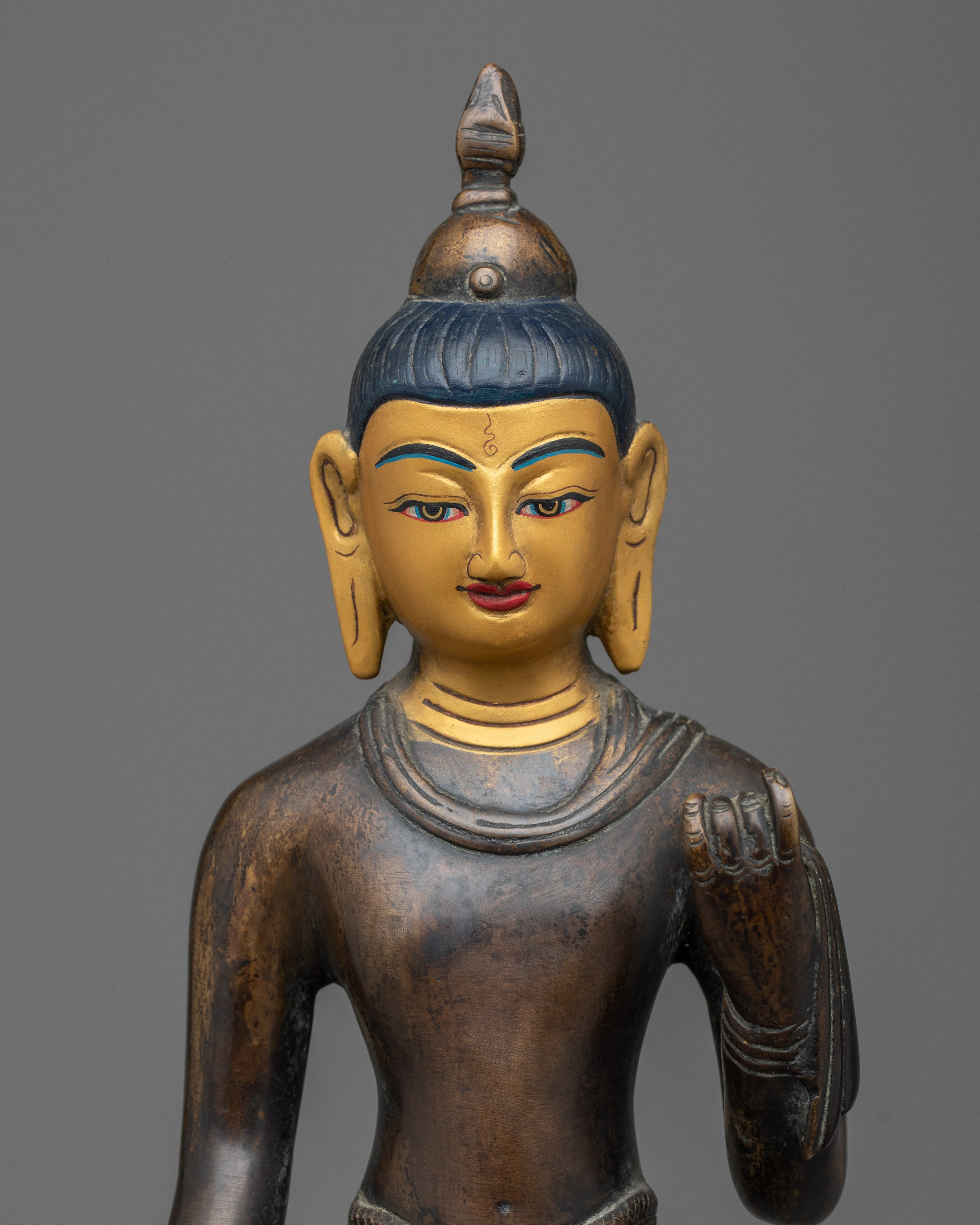Standing Shakyamuni Buddha Figurine | Beacon of Enlightenment