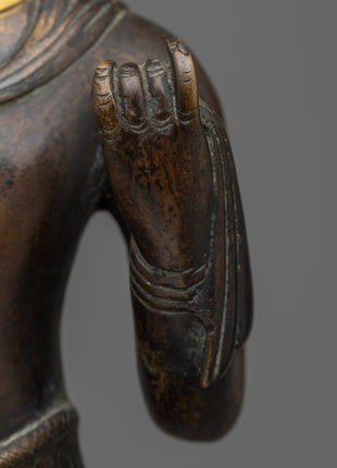 Standing Shakyamuni Buddha Figurine | Beacon of Enlightenment
