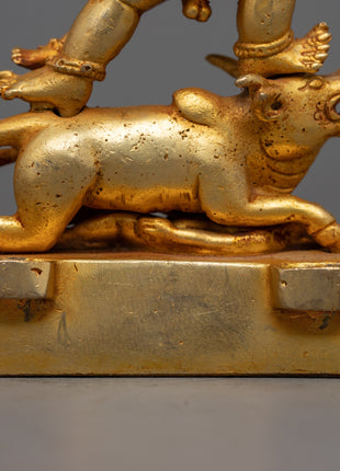 Yamantaka Copper Statue | Traditional Tibetan Yidam Artcraft