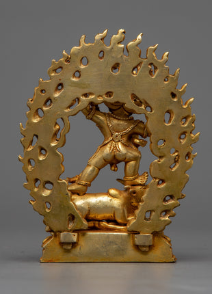 Yamantaka Copper Statue | Traditional Tibetan Yidam Artcraft