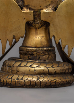 Brass Naga Kanya Statue | Symbol of Serpent Wisdom and Protection