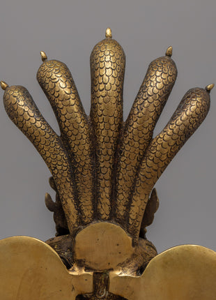 Brass Naga Kanya Statue | Symbol of Serpent Wisdom and Protection