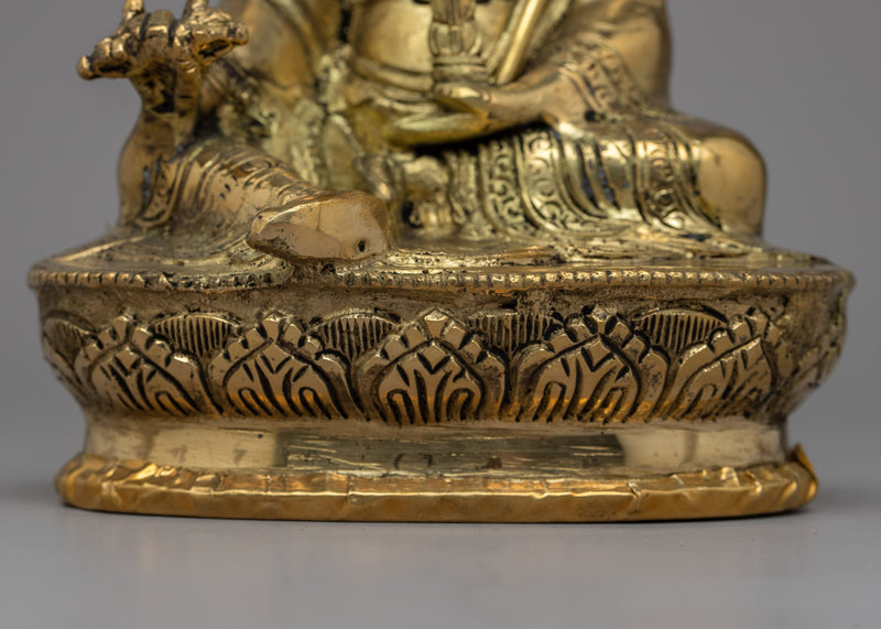 Brass Guru Rinpoche Statue |  The Embodiment of Enlightened Compassion