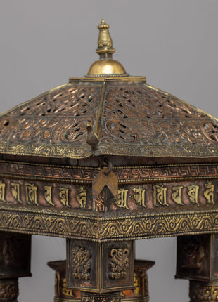 Table Top Prayer Wheel | Sacred Spin in a Compact Design