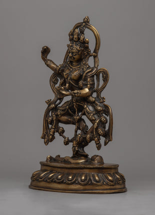 Brass Dorje Phagmo Statue | Meticulous Craftsmanship for Spiritual Statue