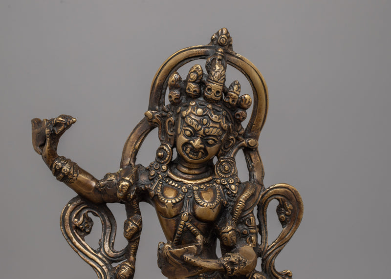 Brass Dorje Phagmo Statue | Meticulous Craftsmanship for Spiritual Statue