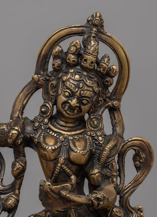 Brass Dorje Phagmo Statue | Meticulous Craftsmanship for Spiritual Statue