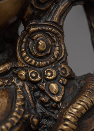Brass Dorje Phagmo Statue | Meticulous Craftsmanship for Spiritual Statue