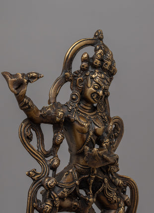Brass Dorje Phagmo Statue | Meticulous Craftsmanship for Spiritual Statue
