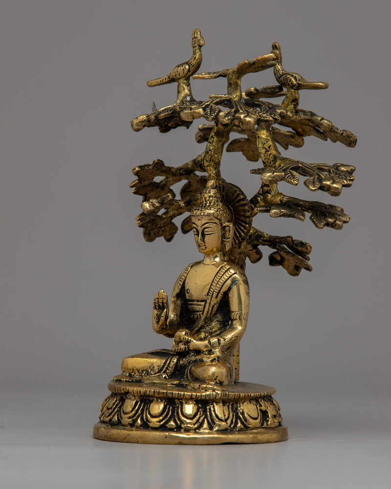 Amoghasiddhi Buddha Under the Bodhi Tree Statue
