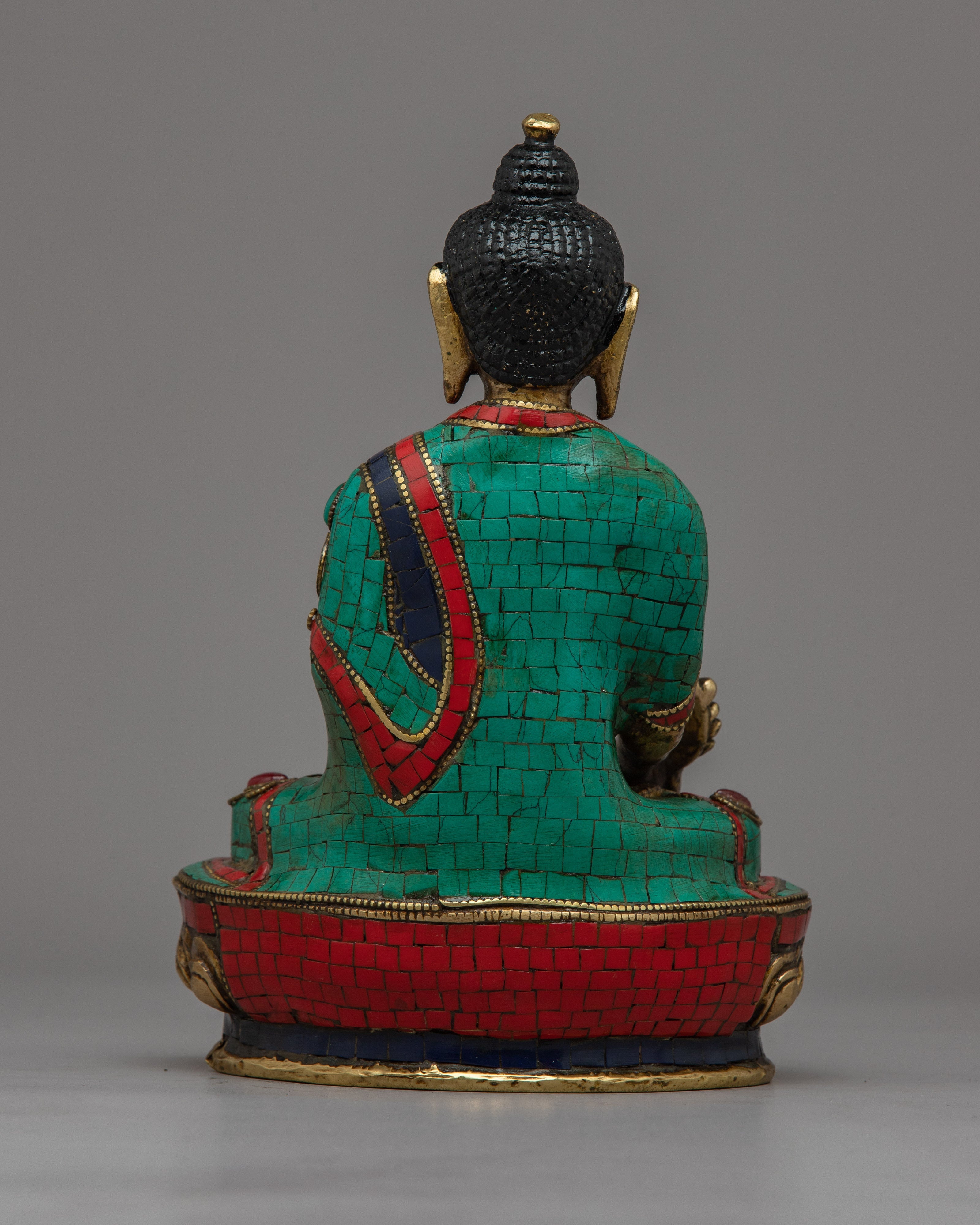 Brass Healing Buddha "Medicine Buddha" Statue | Discover Healing and Serenity Figurine
