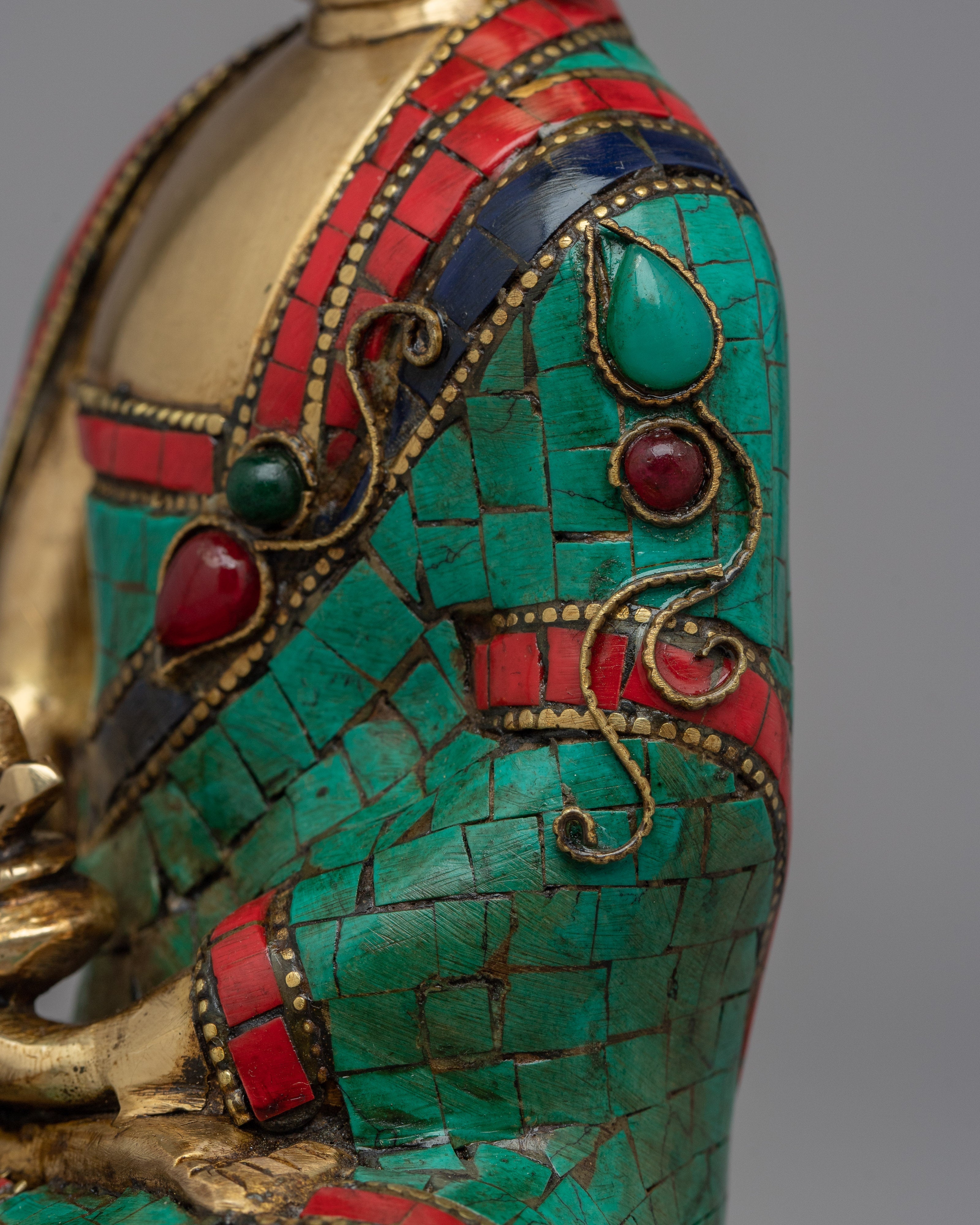 Brass Healing Buddha "Medicine Buddha" Statue | Discover Healing and Serenity Figurine