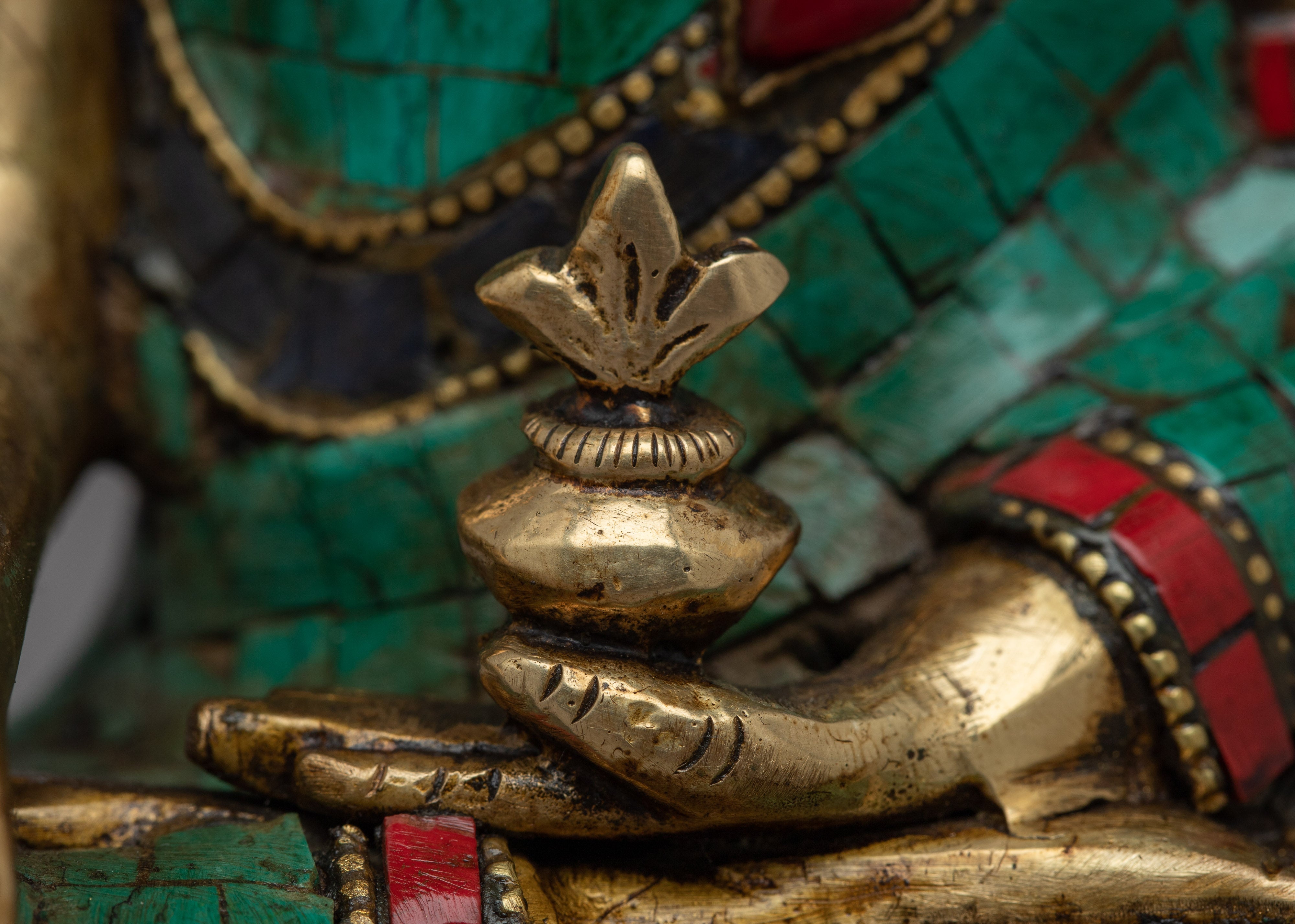 Brass Healing Buddha "Medicine Buddha" Statue | Discover Healing and Serenity Figurine
