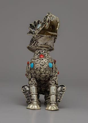 Copper Lion Statue | Roaring Statue for Luxurious Decor