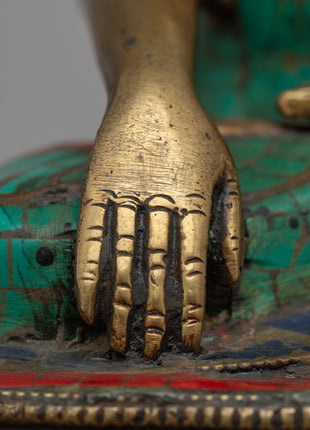Brass Shakyamuni Buddha Statue | Artistic Expression of Peace