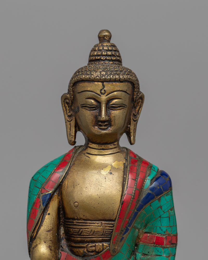 Brass Shakyamuni Buddha Statue | Artistic Expression of Peace