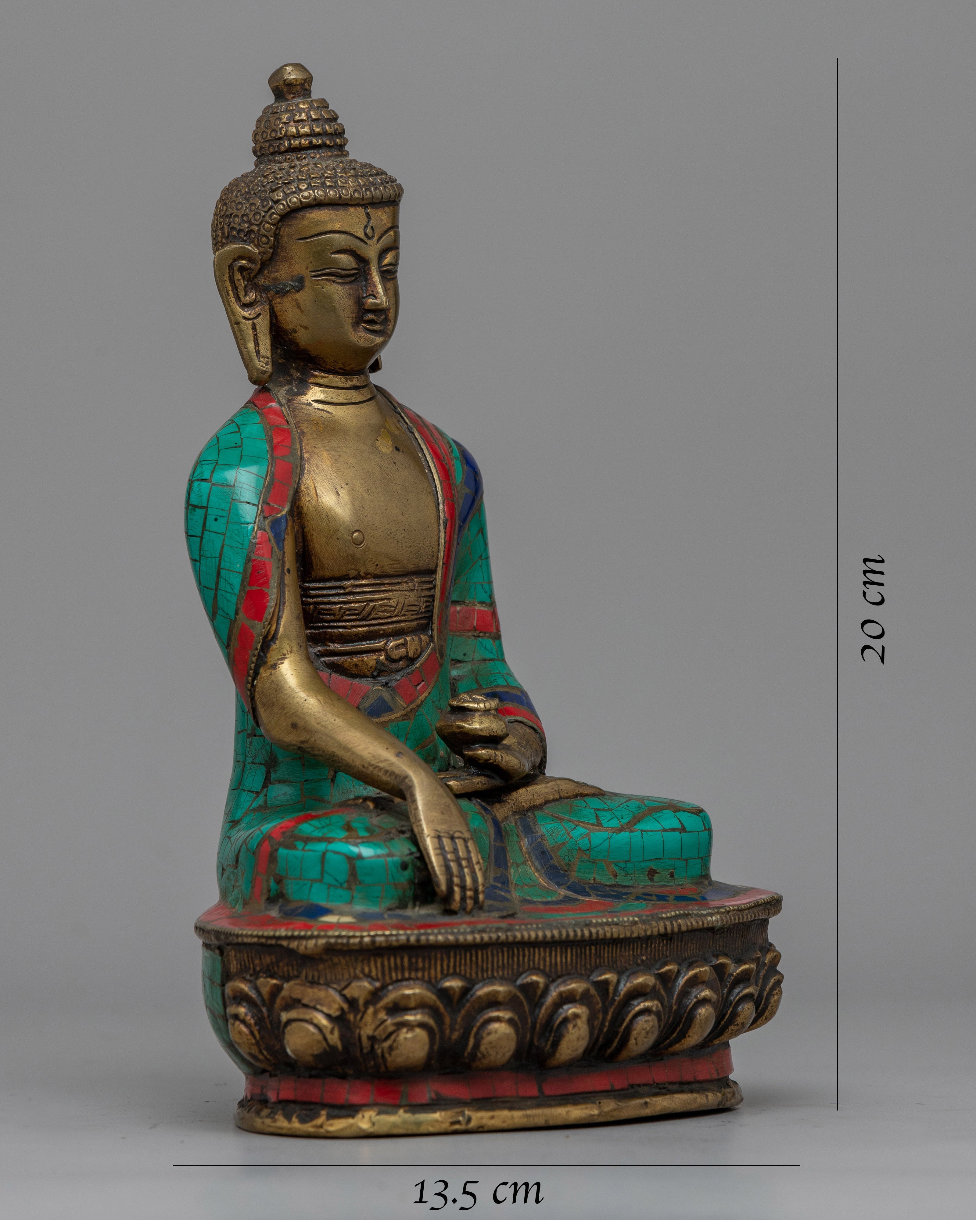 Brass Shakyamuni Buddha Statue | Artistic Expression of Peace