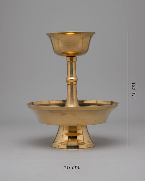 Buddhist Serkyem Set |  Traditional Tibetan Brass Serkyem