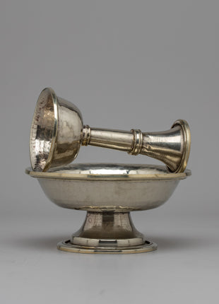 Silver Water Offering Serkyem | Perfect for Sacred Water Devotional Rituals