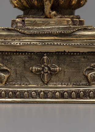 Brass Stupa Statue |  Symbol of Spiritual Journey and Awakening