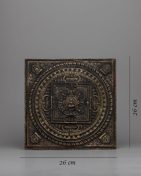 Square Metal Mandala Set | Fusion of Art and Spirituality