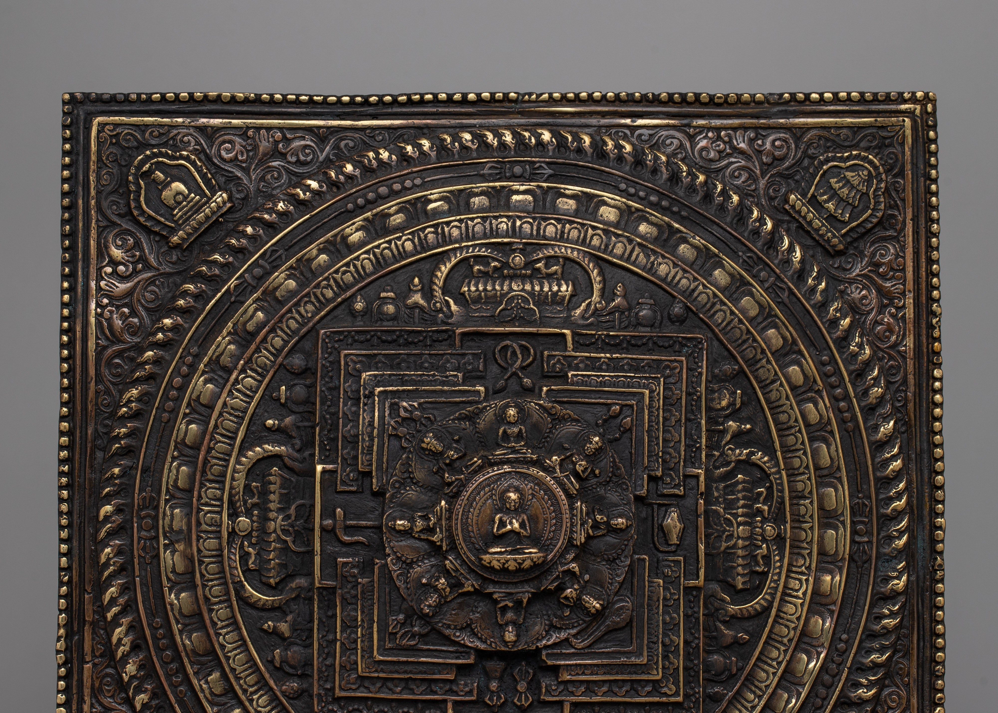 Square Metal Mandala Set | Fusion of Art and Spirituality