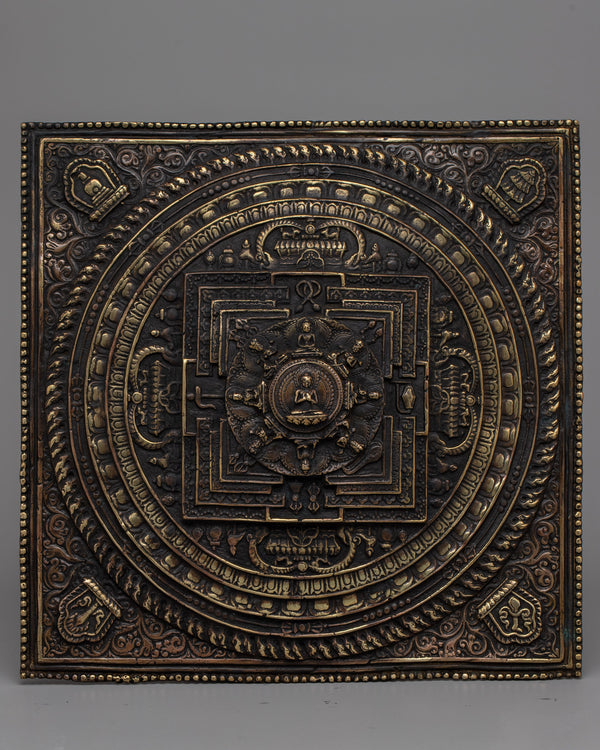 Square Metal Mandala Set | Fusion of Art and Spirituality