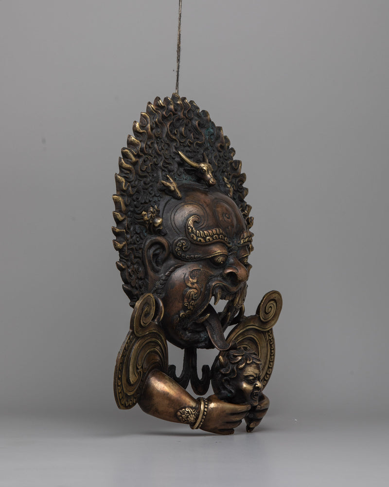 Mahakala Face Wall Hanging | A Potent Protector for Your Home